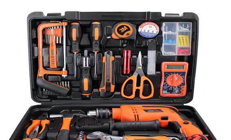 Set Of Tools With Drilling Machine (Tools Kit)
