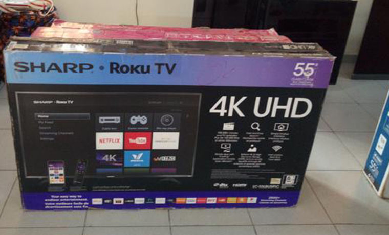 Sharp 55″ 4K Uhd Hdr LED Roku Smart TV
