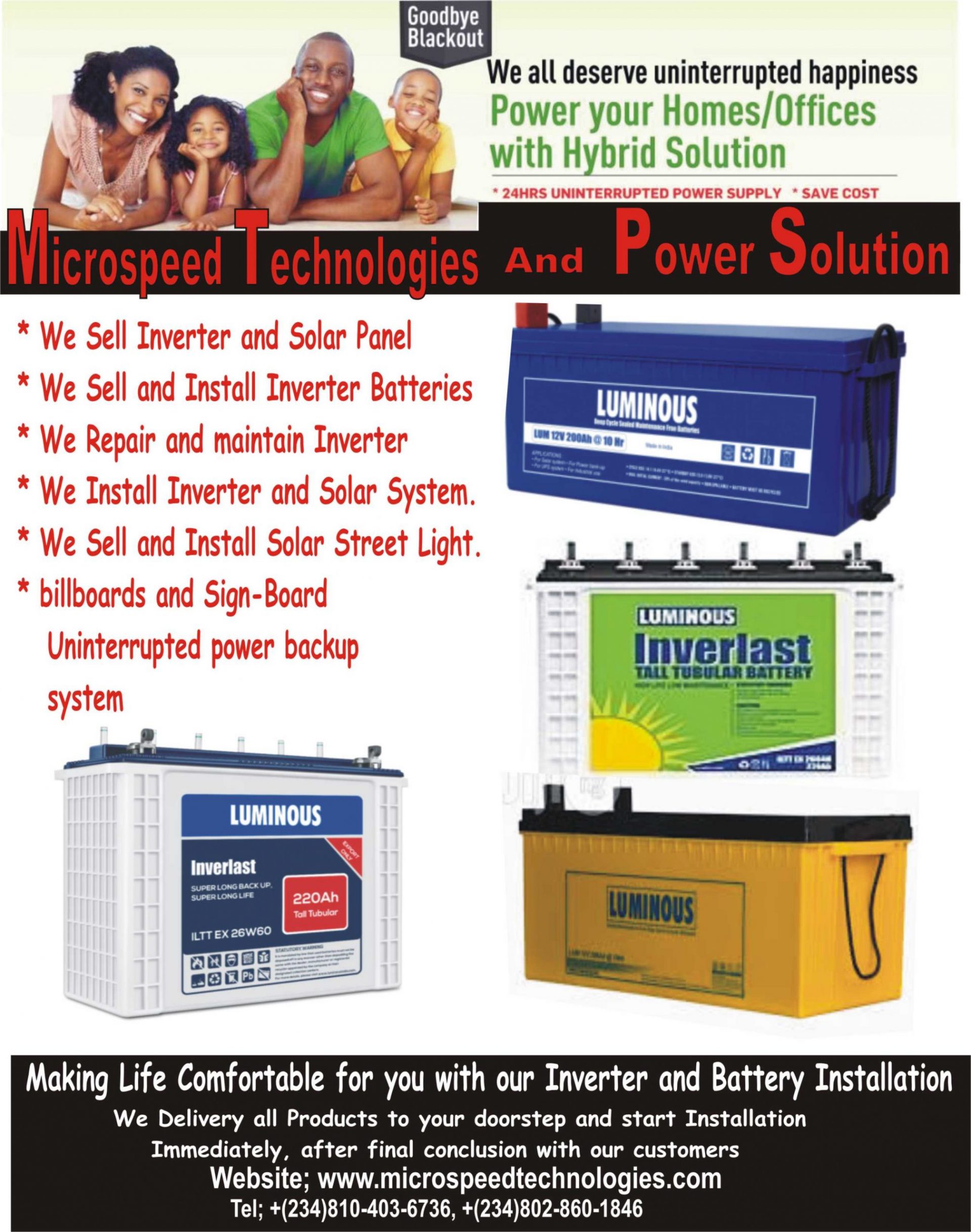 We Sell Deliver Install Different Quality Battery