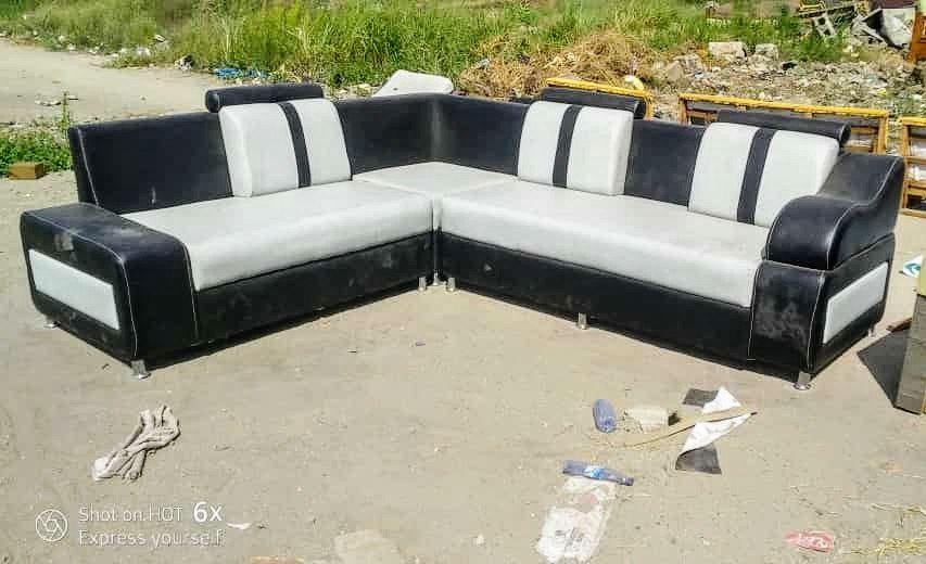 Custom sectional leather sofa set