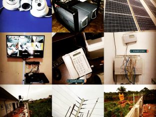 cctv, solar/Inverter, Pabx intercom, electric fenc