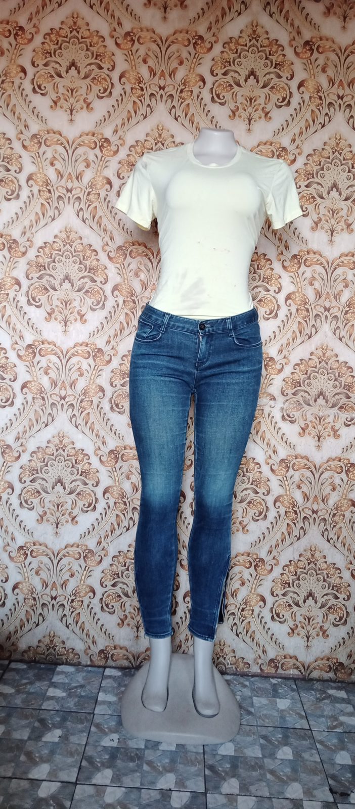 Ladies denim jeans trousers